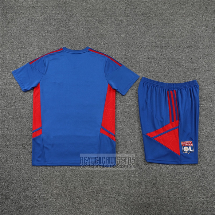 Chandal del Lyon Manga Corta 2022-2023 Azul - Pantalon Corto